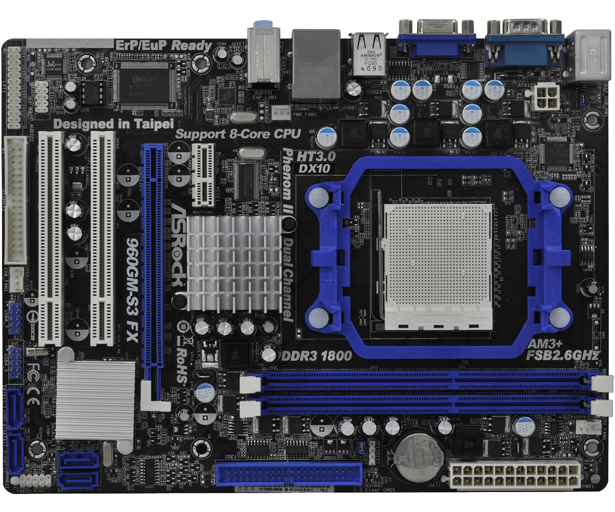 Asrock 960gm vgs3 fx нет изображения